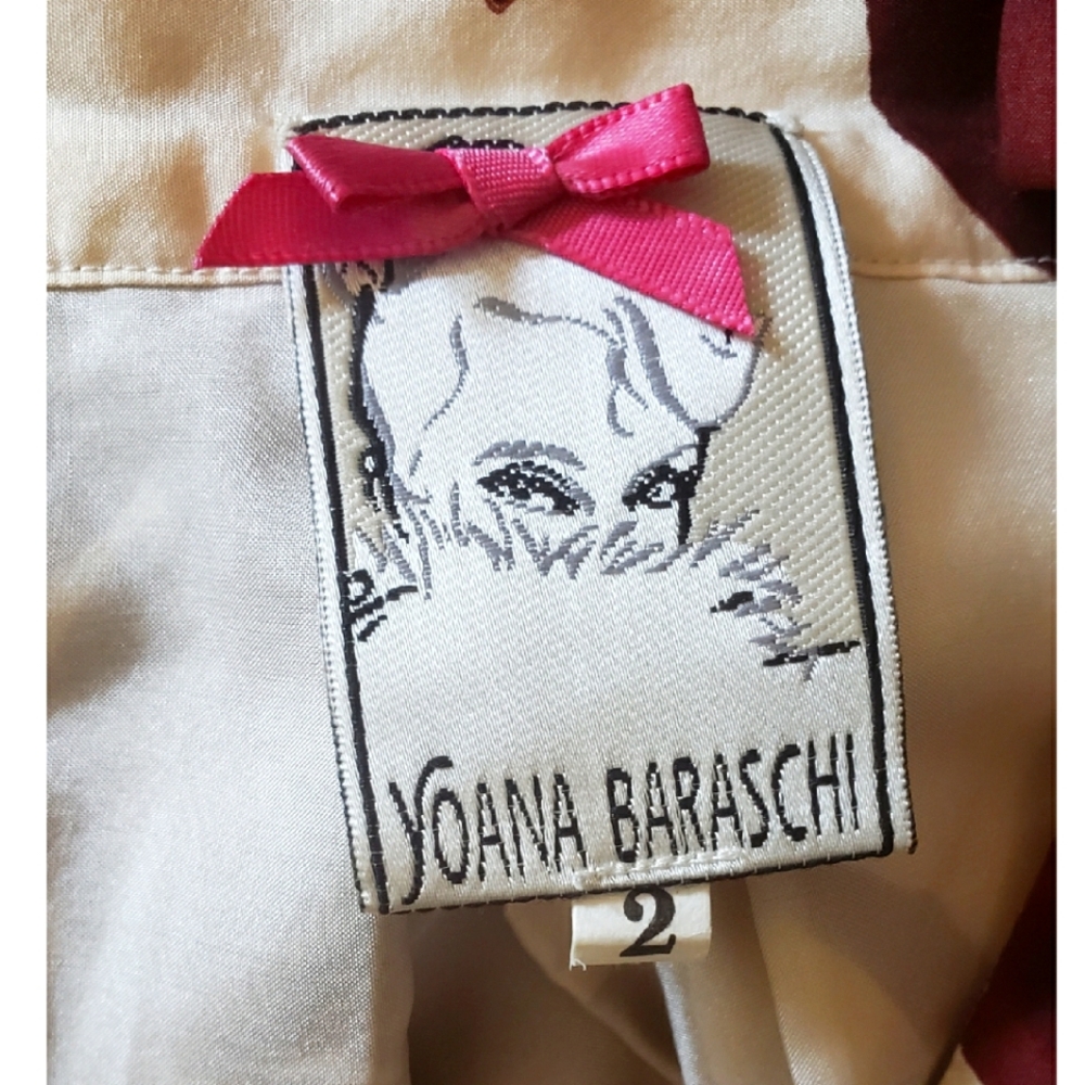 YOANA BARASCHI 100% Silk Skirt Size 2 - Picture 4 of 7